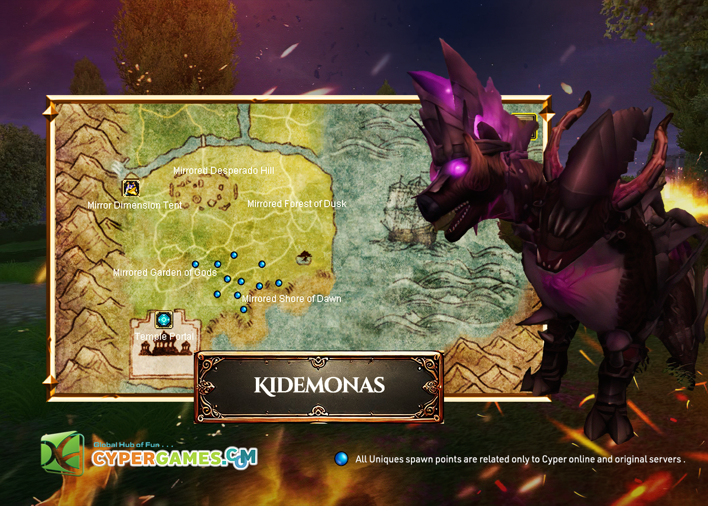 Cyper Online | Unique Spawn Points